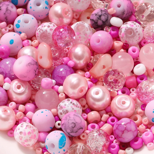 Open in Live DIY Mix beads Bracelet Necklace Make Beads at Home Bead Assembly