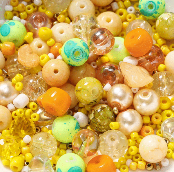 Open in Live DIY Mix beads Bracelet Necklace Make Beads at Home Bead Assembly - 图片 2